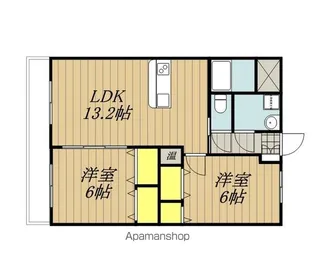 メゾン殿岡21【3階】の間取り